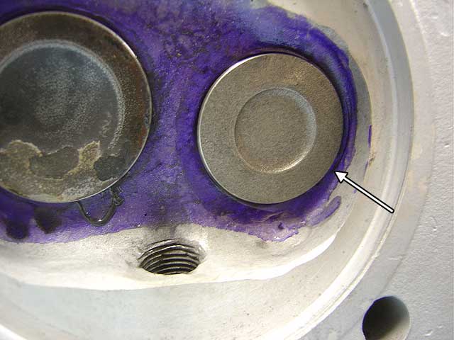 valve face contaminated
